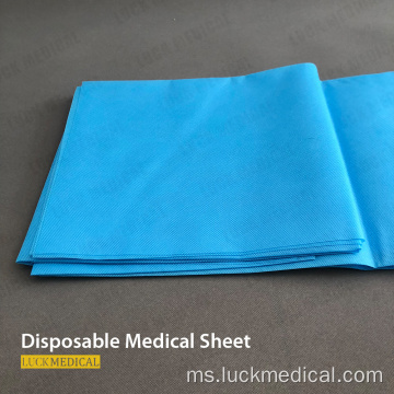 Lembaran Biru Strether Non-Woven Medical Depposable